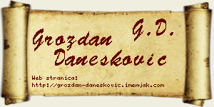 Grozdan Danesković vizit kartica